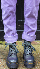 Lavender Corduroy Dungarees - Run & Fly