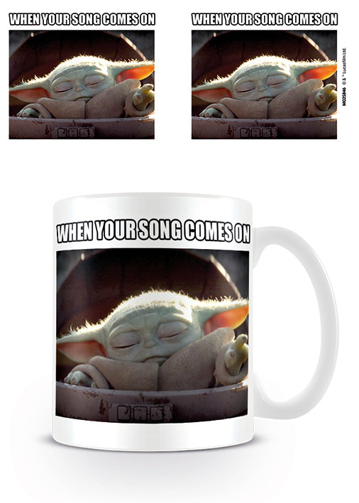 The Mandalorian Grogu When Your Song Comes On Mug (Last Available)