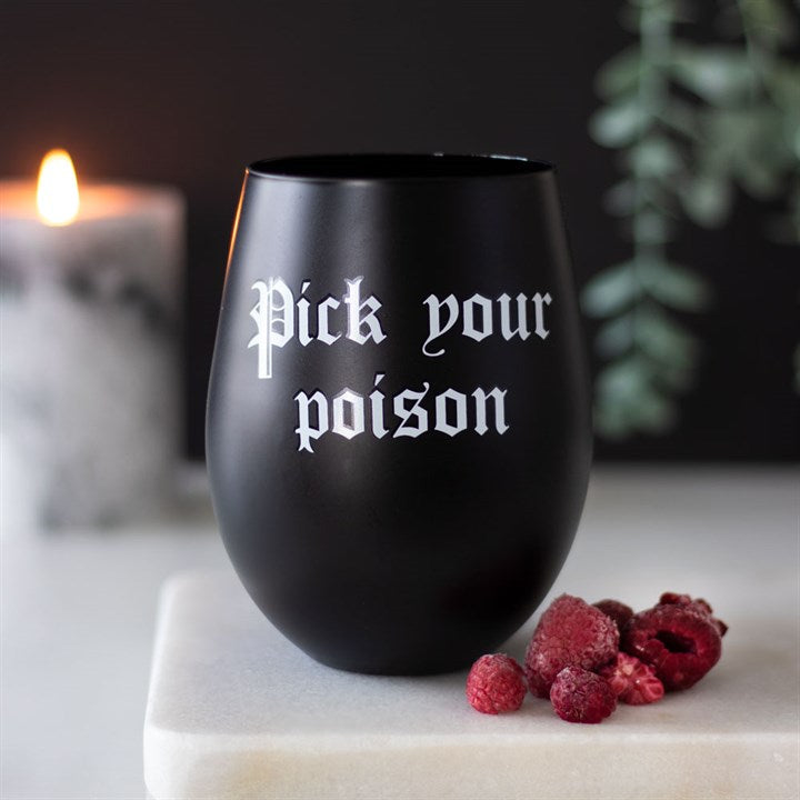 Pick Your Poison Wine Glass