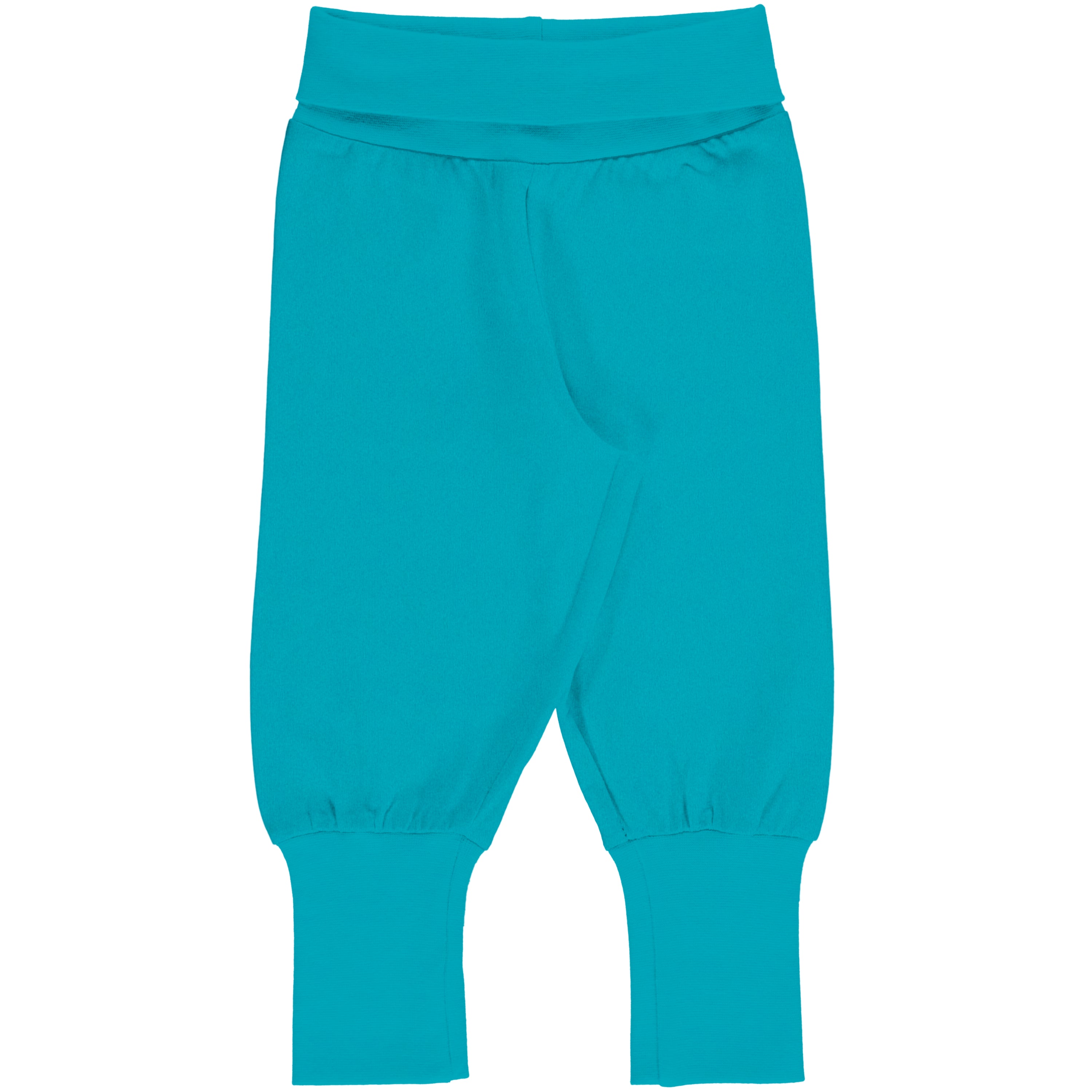 Children's Turquoise Rib Pants Trousers - Maxomorra