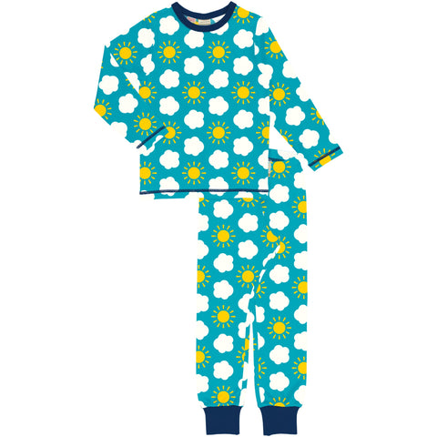 Children's Classic Sky Pyjama Set - Maxomorra (Last Available)