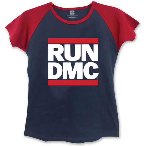 Run DMC Navy Ladies Fit T-Shirt