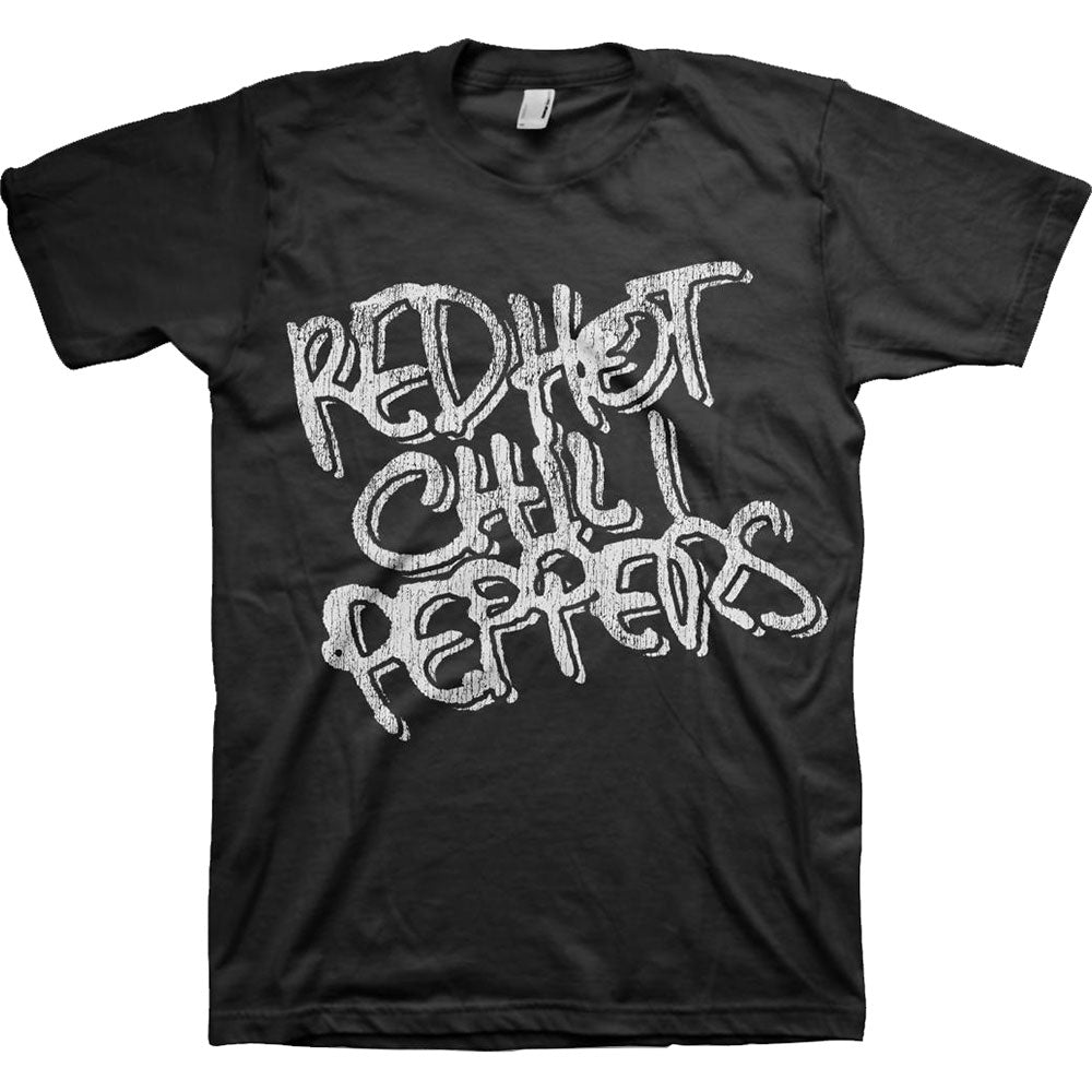 Red Hot Chili Peppers Black & White Logo T-Shirt