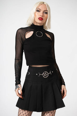 Scary Pleated Skirt - Killstar