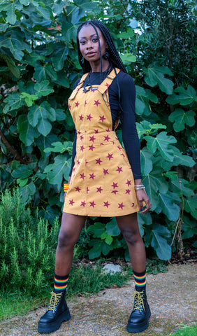 Star Twill Pinafore - Run & Fly (Last Available)