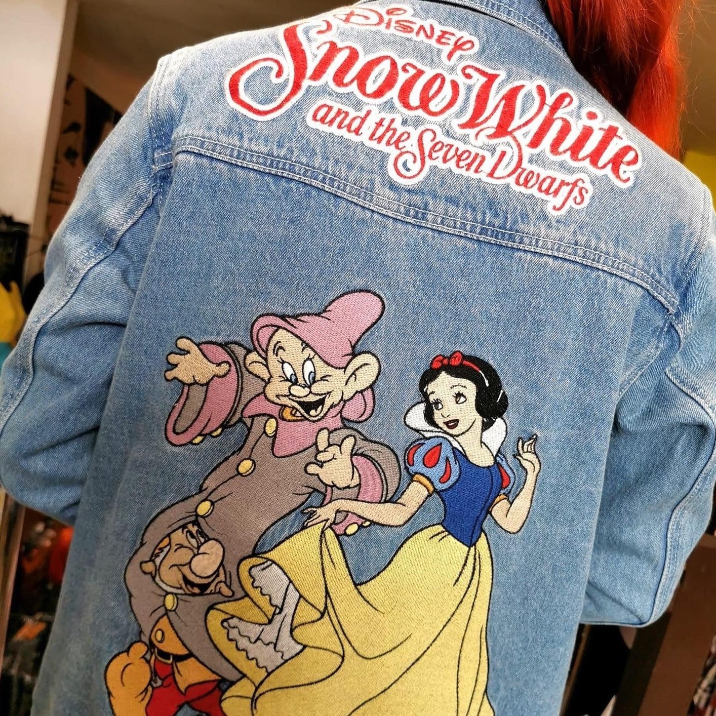 Snow White and the Seven Dwarves Anniversary Denim Jacket - Cakeworthy