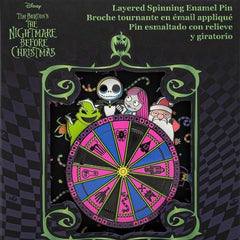 The Nightmare Before Christmas Spinner Limited Edition 3" Layered Pin - Loungefly
