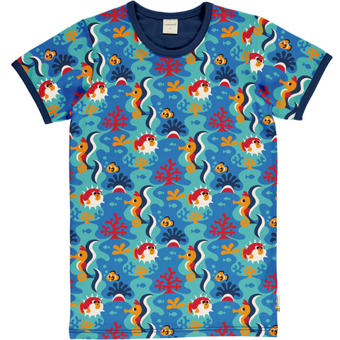 Adult's Coral Reef Short Sleeved T-Shirt - Maxomorra (Last Available)