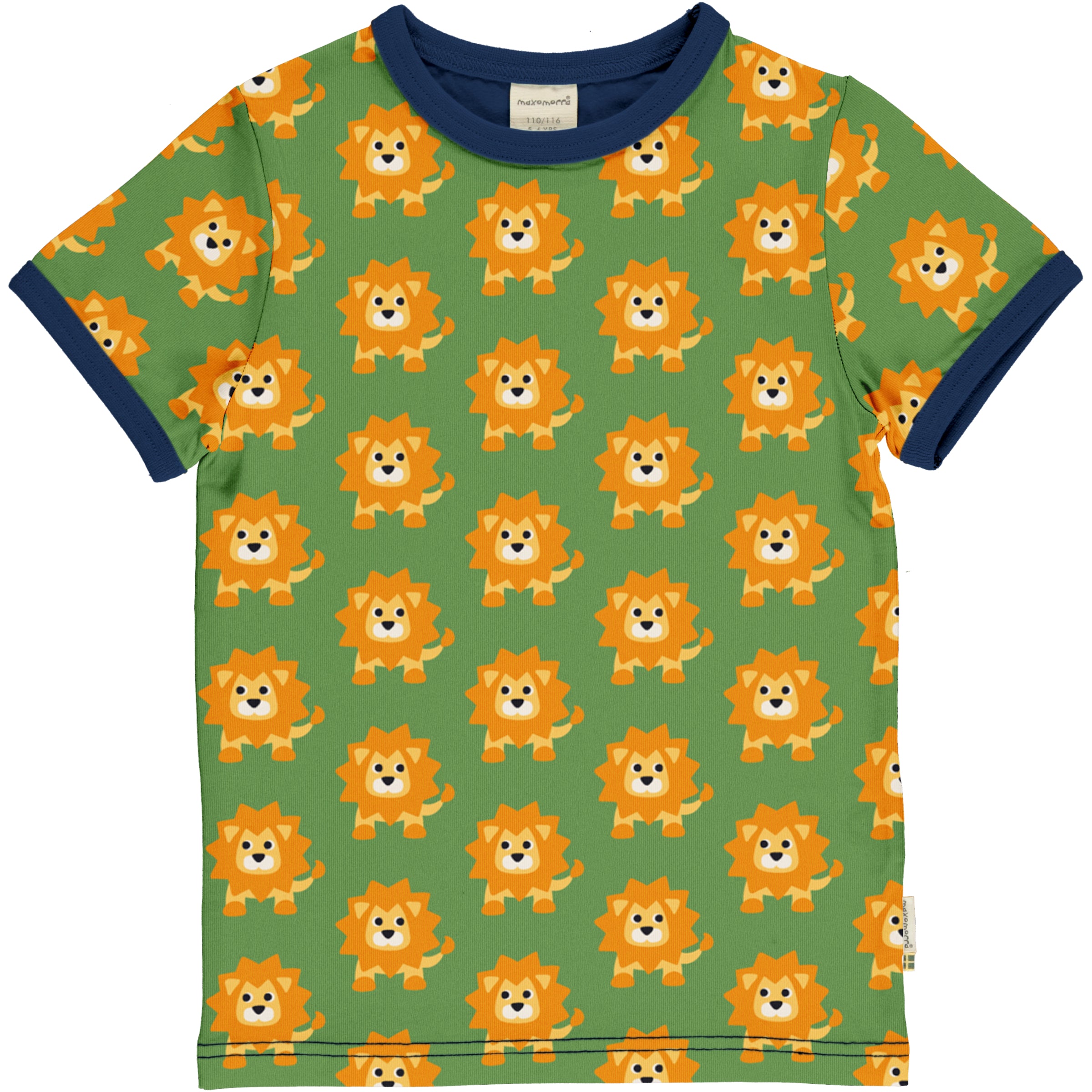 Children's Lion 2 Short Sleeved T-Shirt - Maxomorra (Last Available)