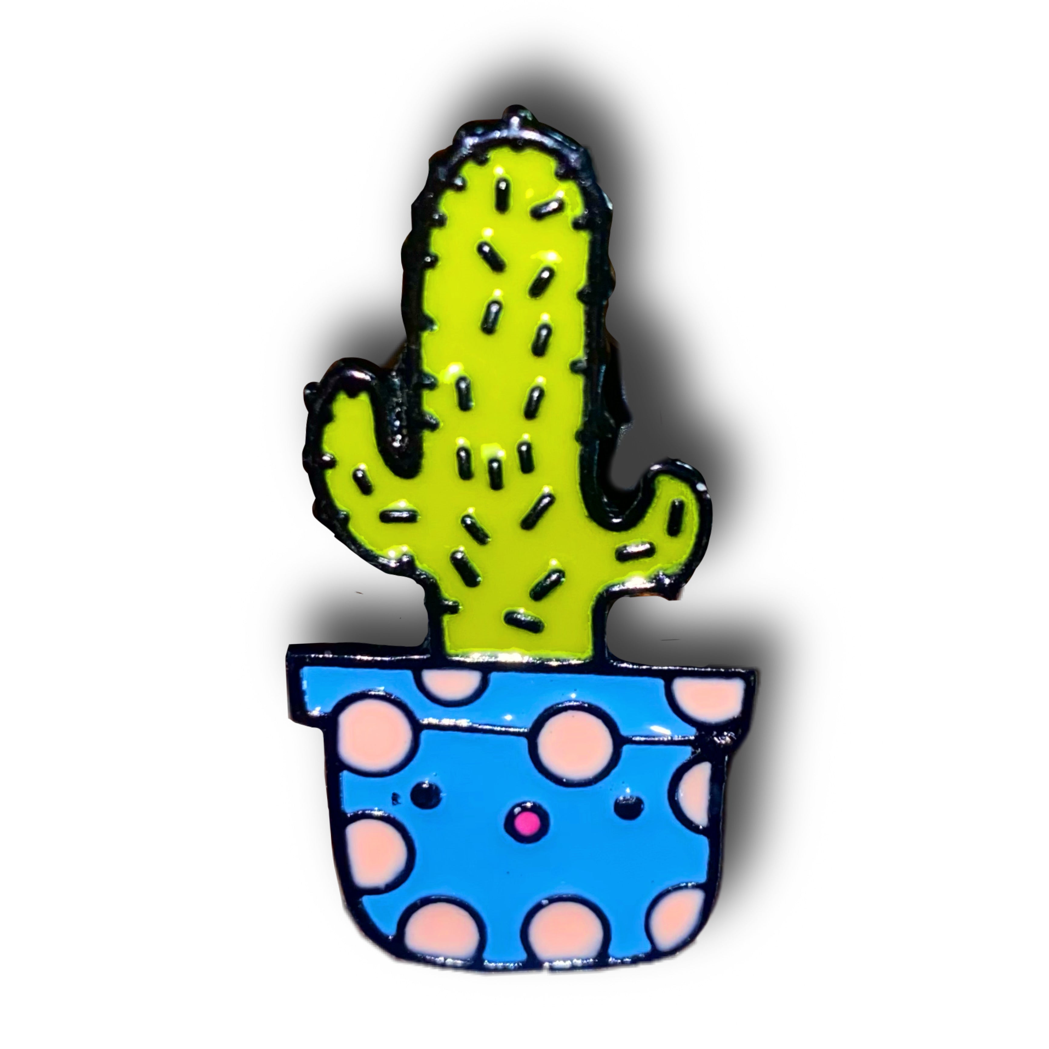 Succulent Cactus Plant Enamel Pin Badge