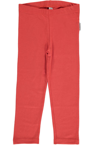 Children's Rusty Red Cropped Leggings - Maxomorra (Last Available)