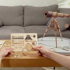 DIY Wooden Puzzle Monocular Telescope - Hands Craft (Last Available)
