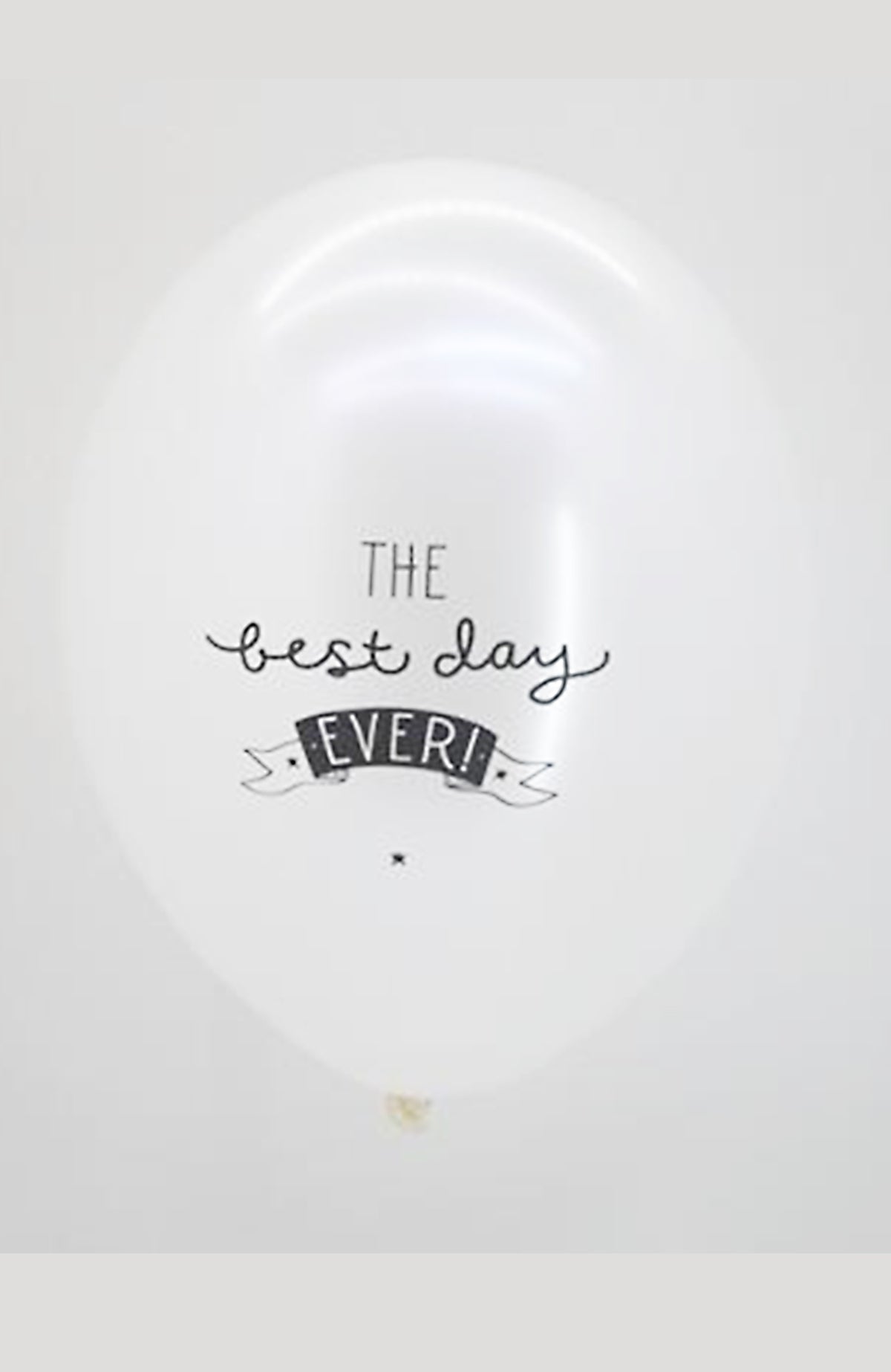 Set Of 6 Balloons The Best Day Ever - A Little Lovely Company