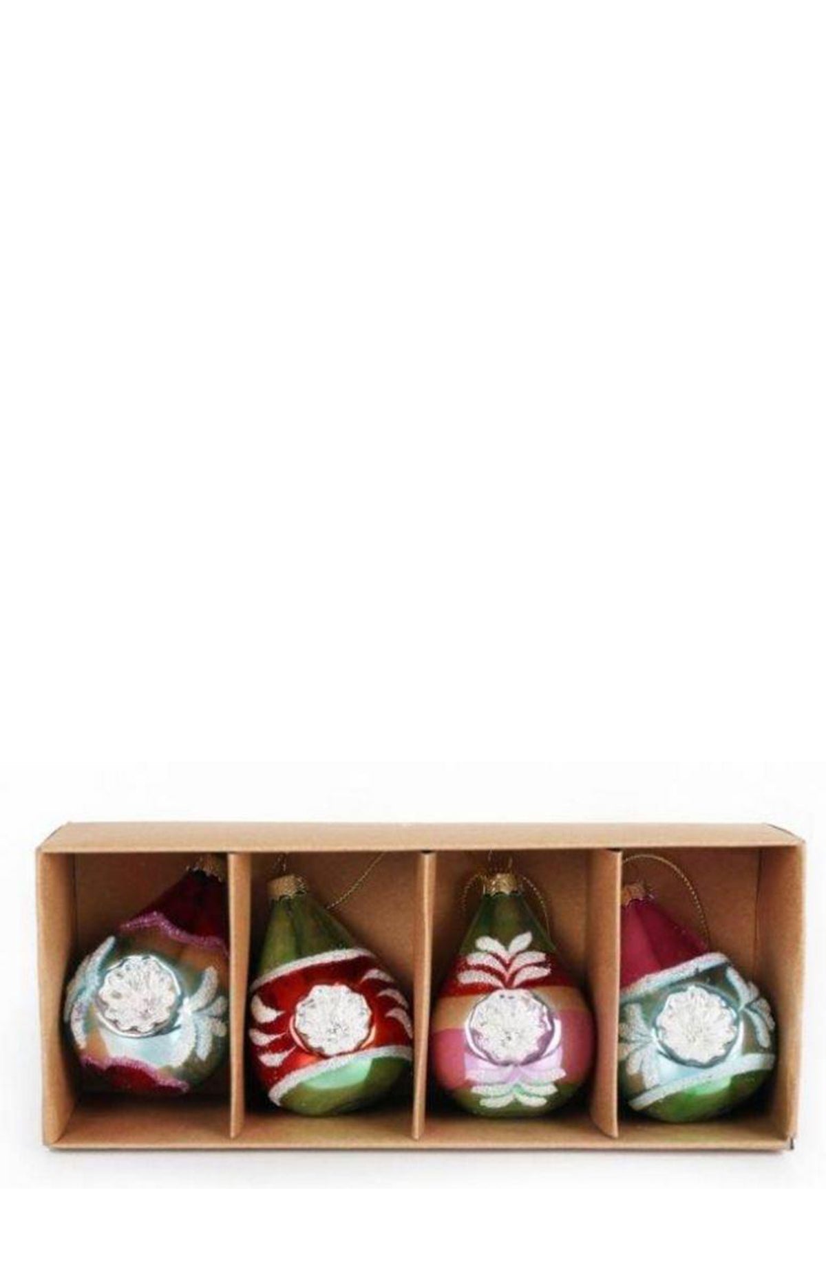 Glass Bauble Vintage Tear Drop Decorations - Temerity Jones