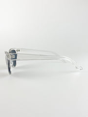 Cat Eye Sunglasses With Transparent Frame