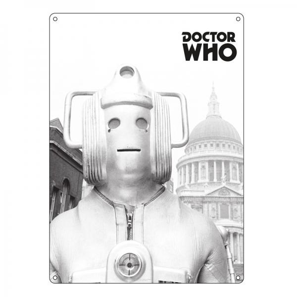 Doctor Who Cyberman Large Tin Sign (Last Available)