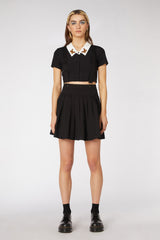 No Rules Pleated Twill Pinafore - Dangerfield