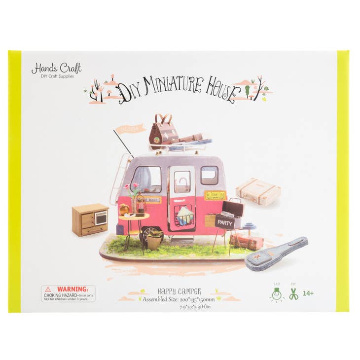 DIY Miniature House Kit: Happy Camper - Hands Craft (Last Available)