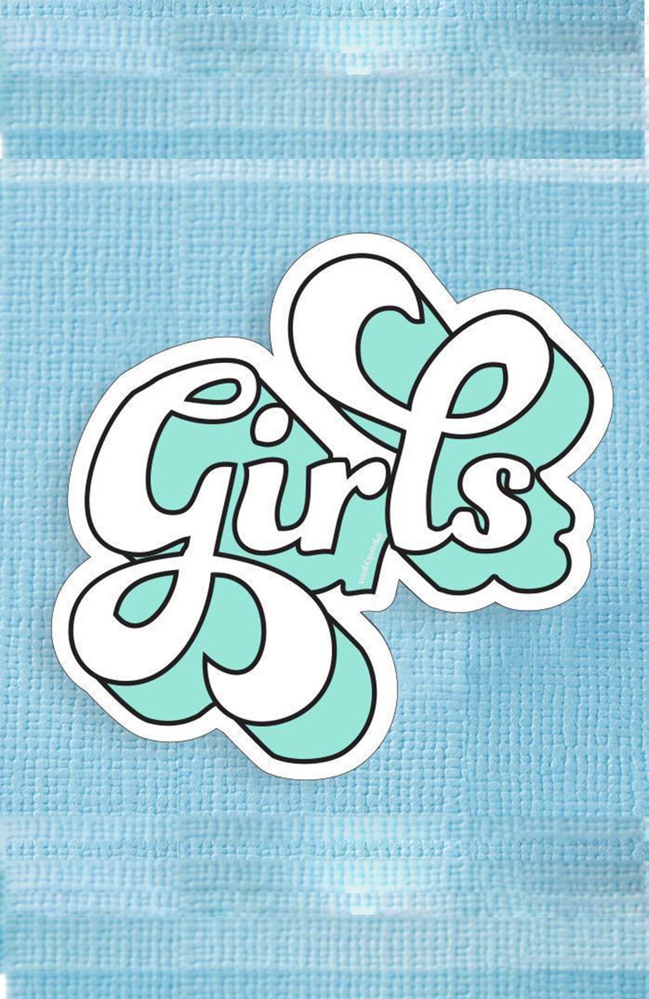 Girls Large Vinyl Sticker - Punky Pins