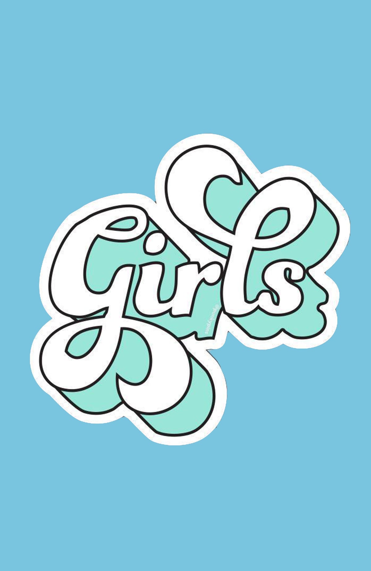 Girls Large Vinyl Sticker - Punky Pins