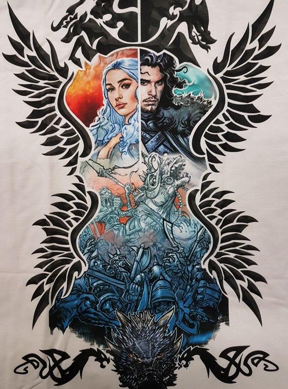 Game of Thrones Fire and Ice T-Shirt - Birchams Art