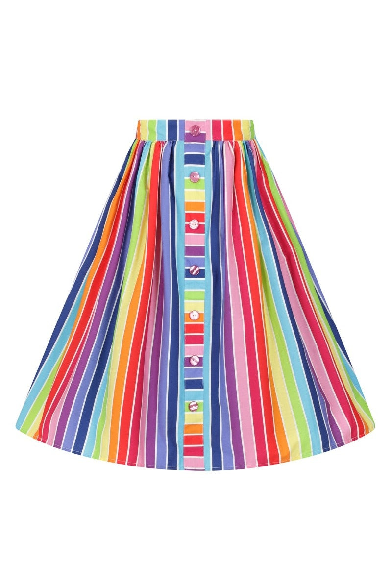 Over The Rainbow 50's Skirt - Hell Bunny