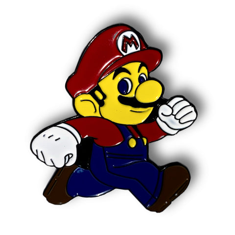 Mario Running Enamel Pin Badge