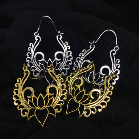 Lotus Indian Earrings