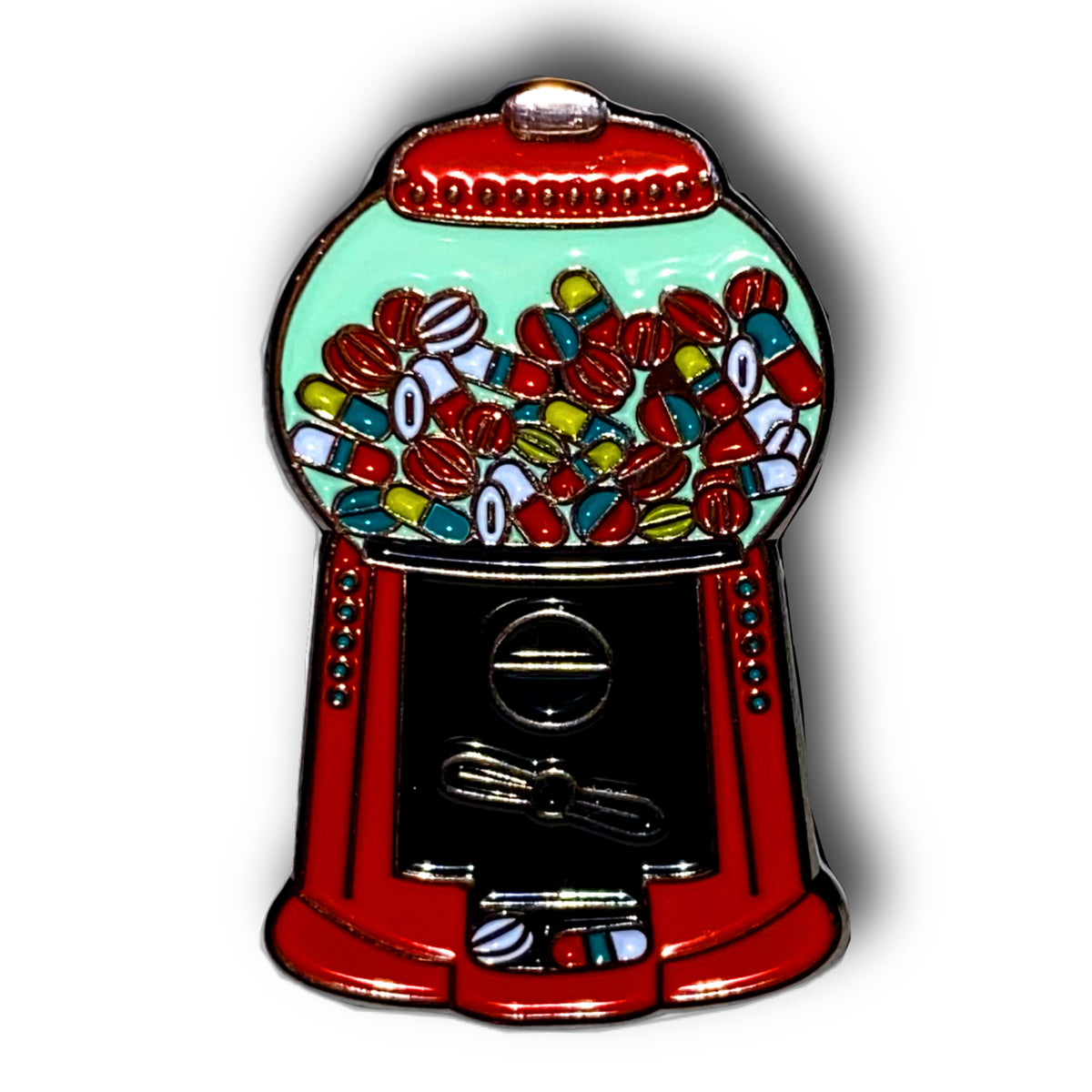 Medication Machine Enamel Pin Badge