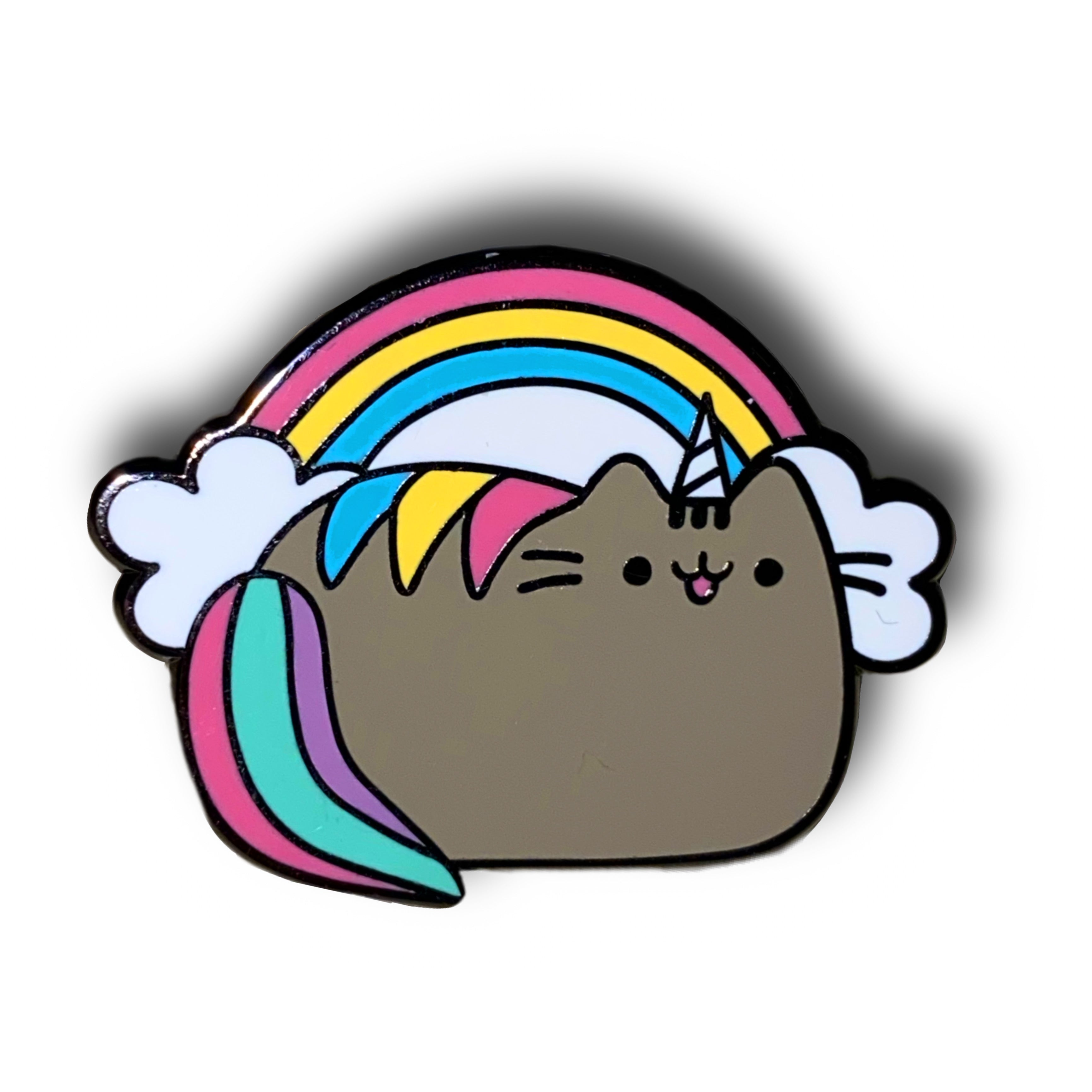 Rainbow Pusheen Unicorn Caticorn Pin Badge