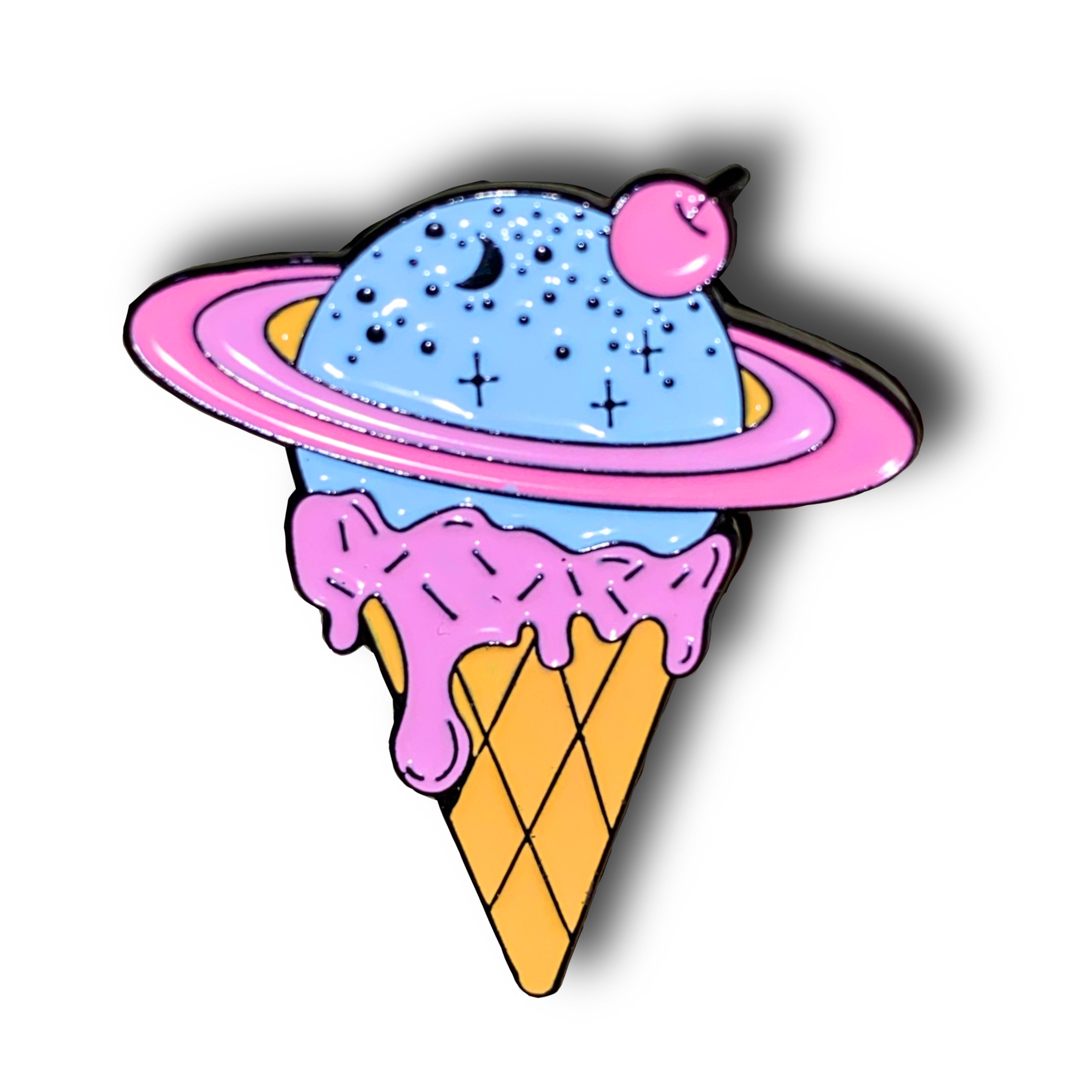 Ice Cream Planet Enamel Pin Badge