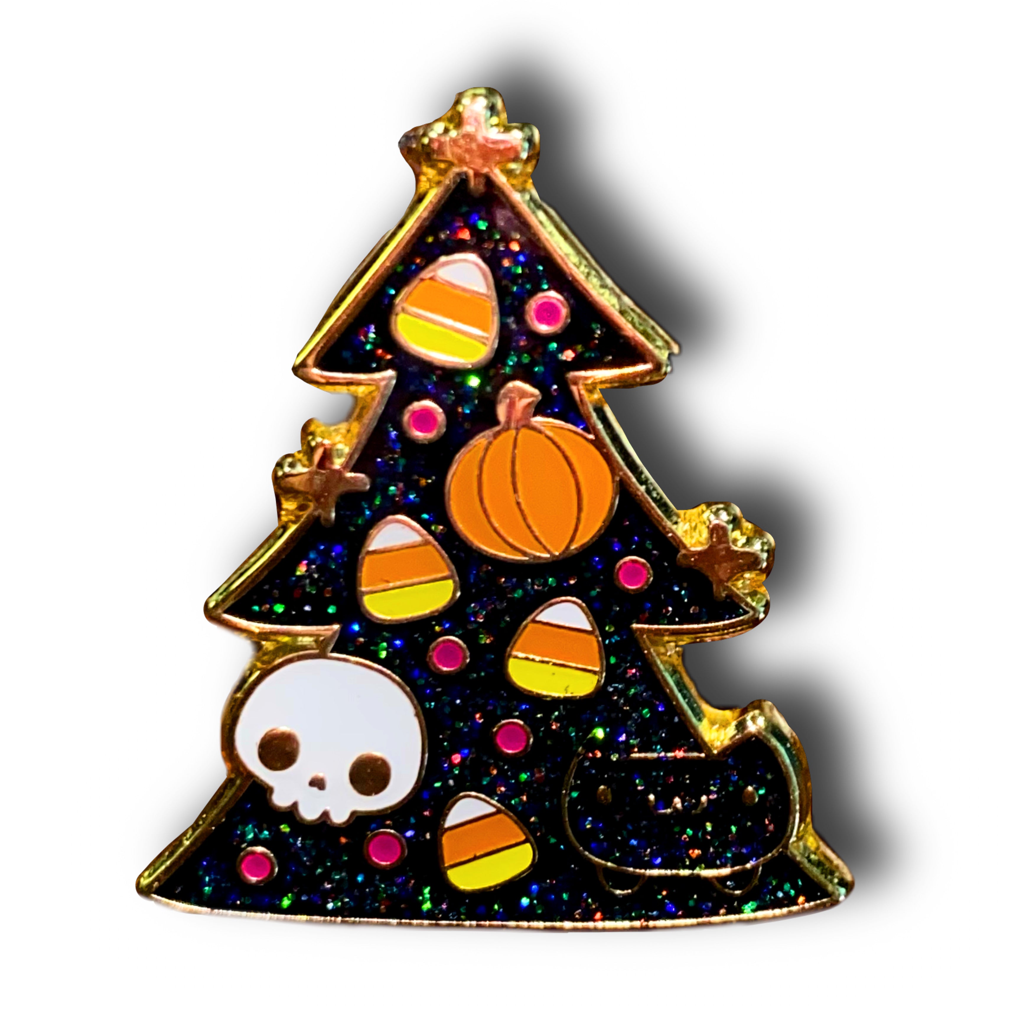 Halloween Tree Enamel Pin Badge