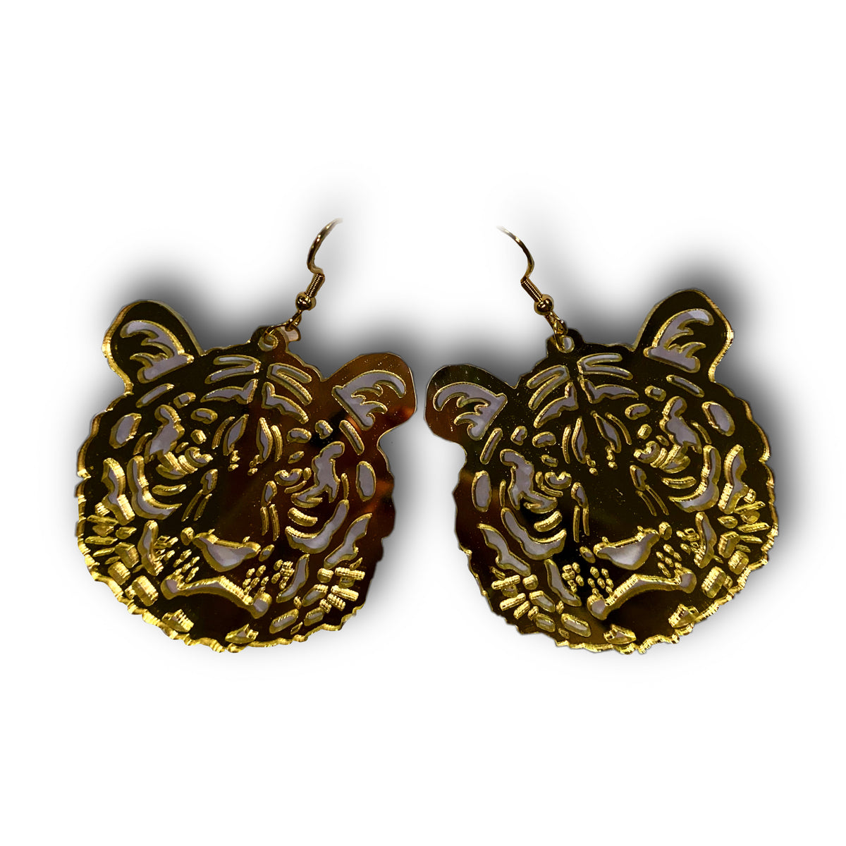 Tiger Acrylic Earrings