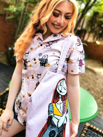 The Nightmare Before Christmas Trick Or Treaters Button Up Shirt - Cakeworthy