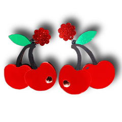 Cherry Acrylic Earrings