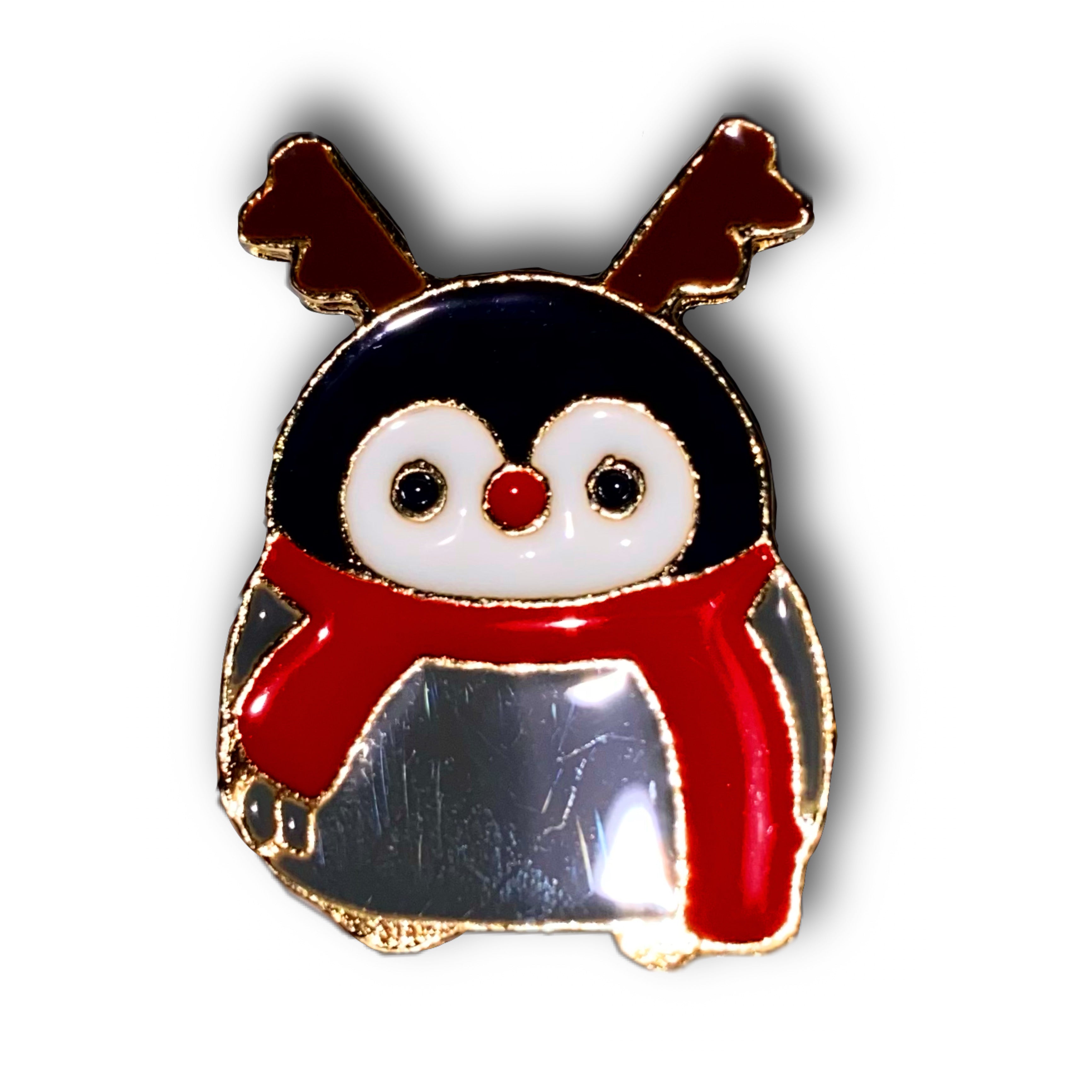 Christmas Penguin Enamel Pin Badge