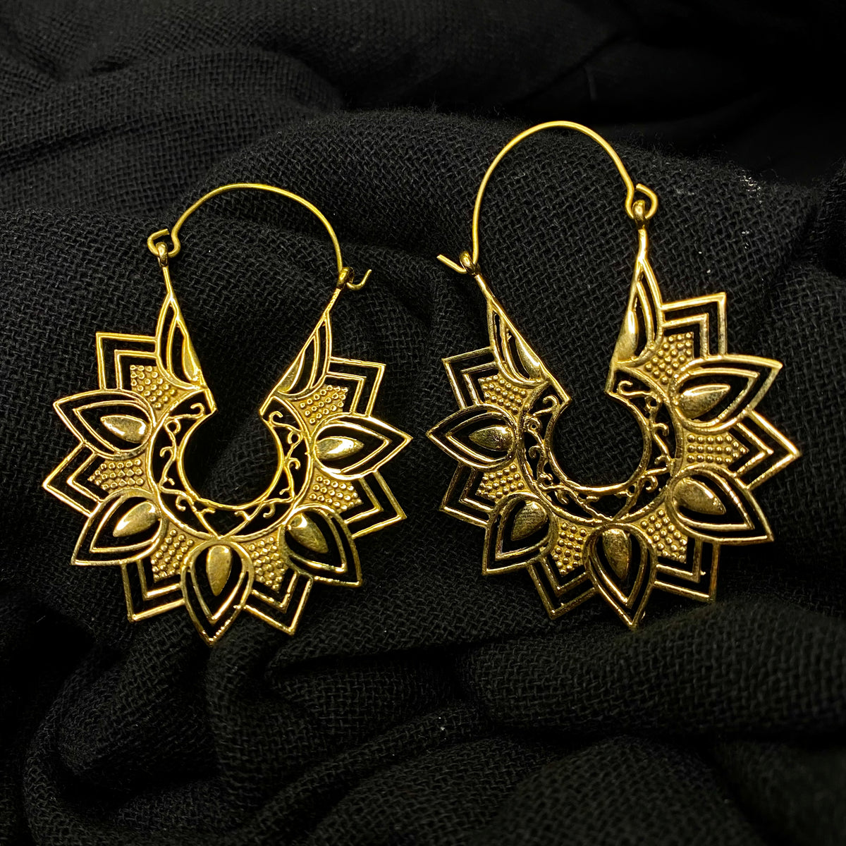 Geometric Mandala Indian Earrings
