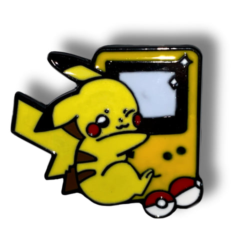 Pokemon Pikachu With Gameboy Enamel Pin Badge