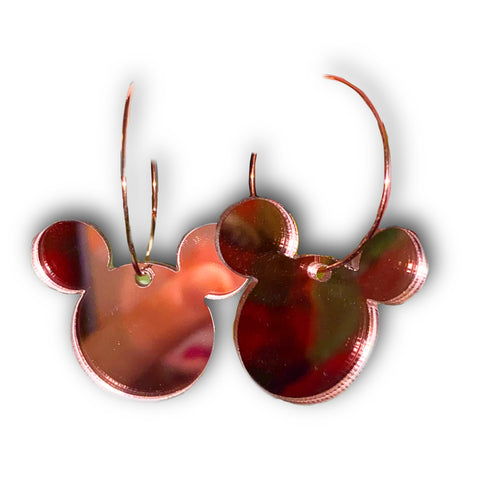 Hooped Mickey Mouse Acrylic Earrings