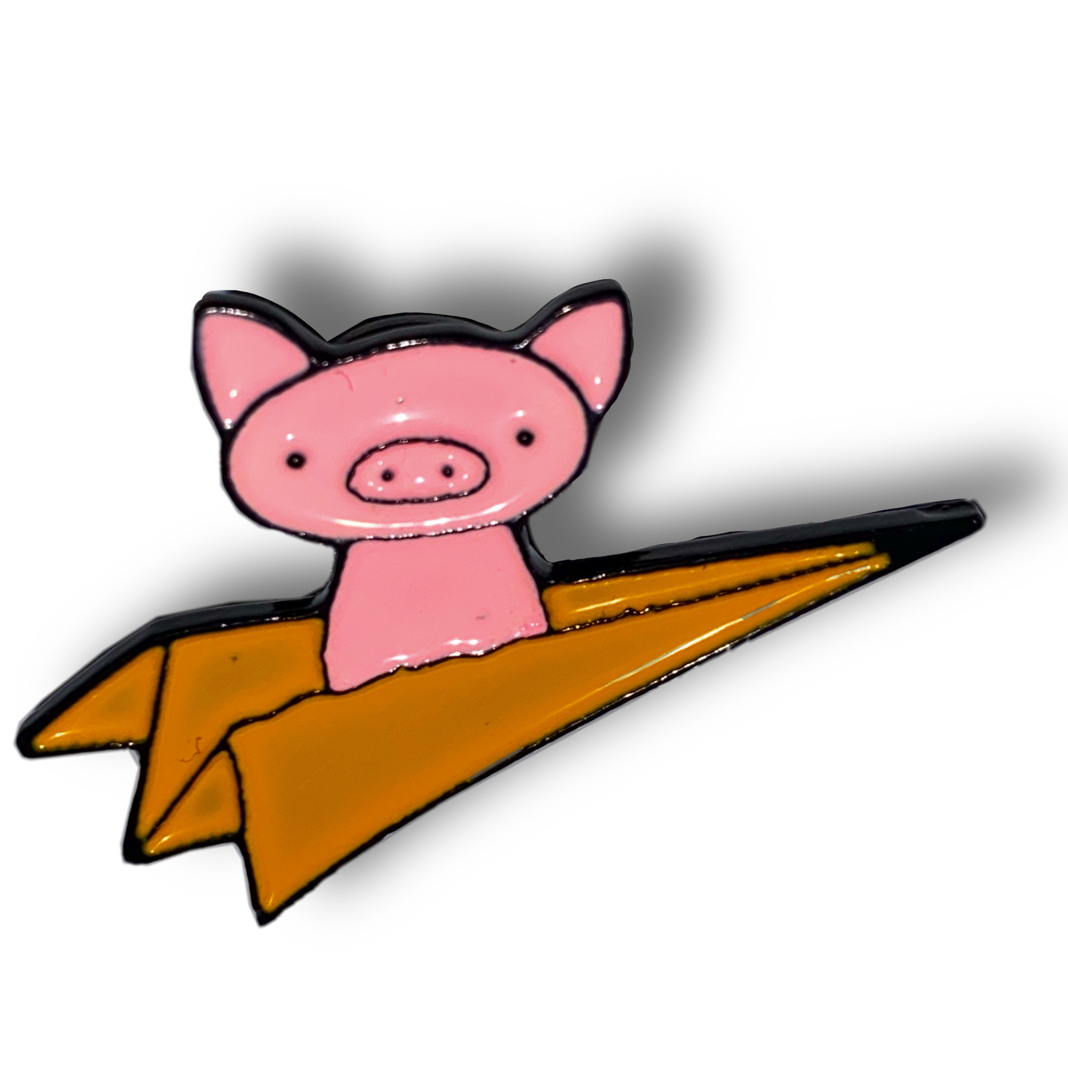 Flying Pig Enamel Pin Badge
