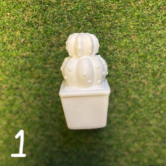LED Ceramic Cactus x 3 Set