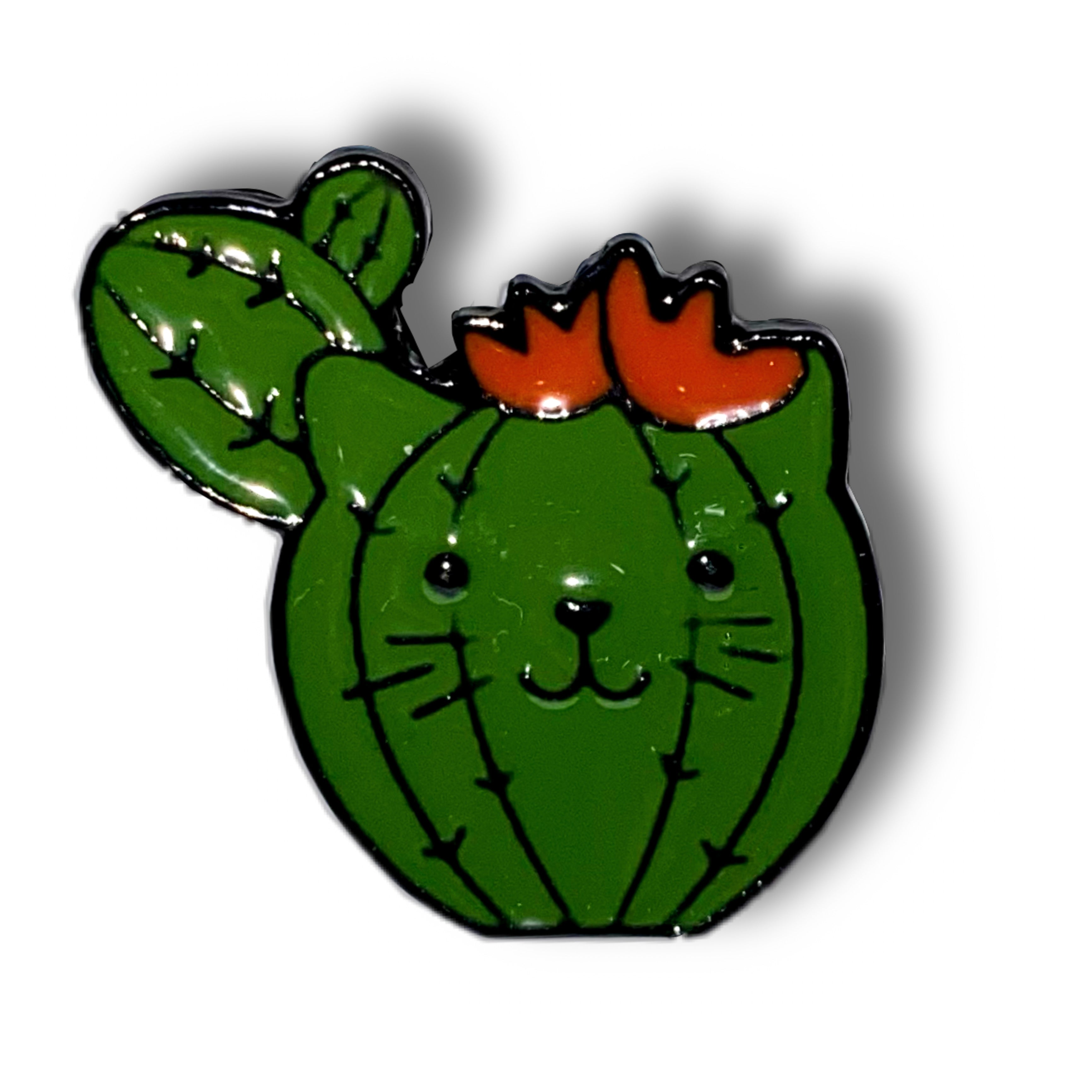 Cat Cacti Enamel Pin Badge