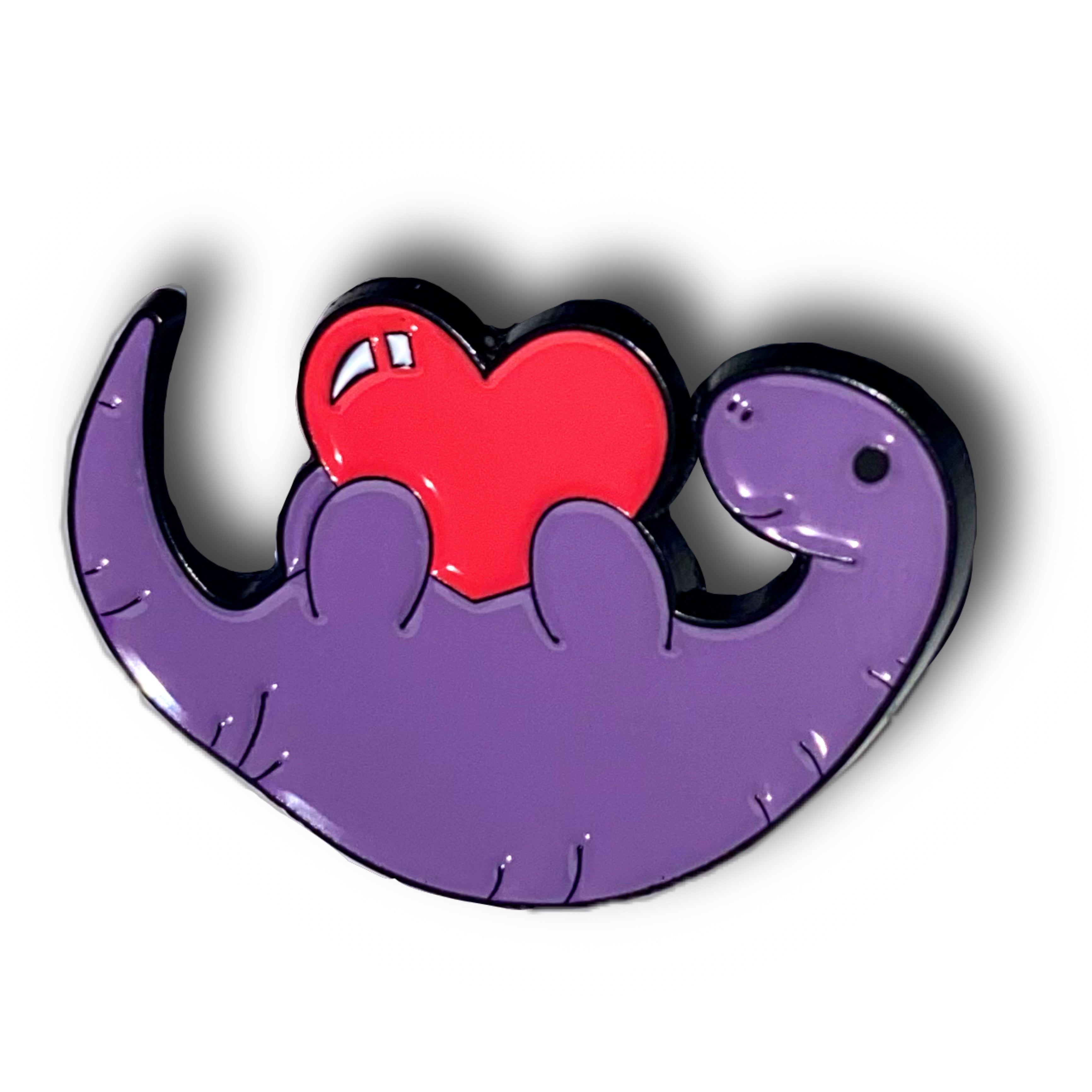 Love Dinosaur Enamel Pin Badge