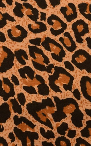 Natural Leopard Print T-Shirt - Run & Fly