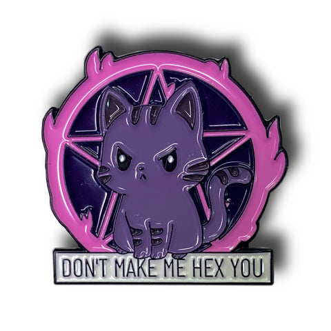 Hex Cat Enamel Pin Badge