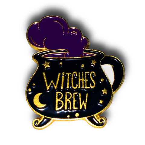 Witches Brew Cauldron Enamel Pin Badge