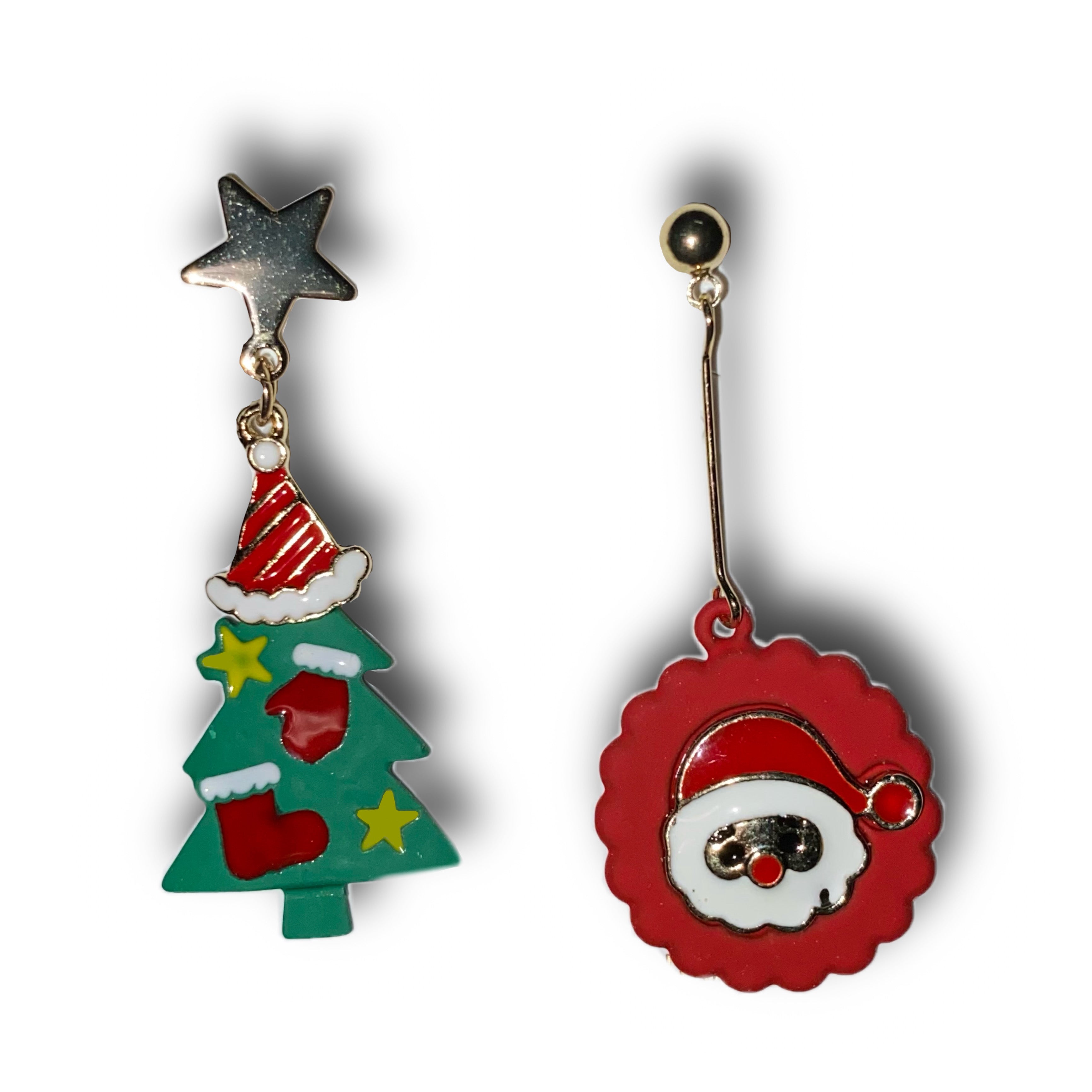 Christmas Tree and Bauble Earrings