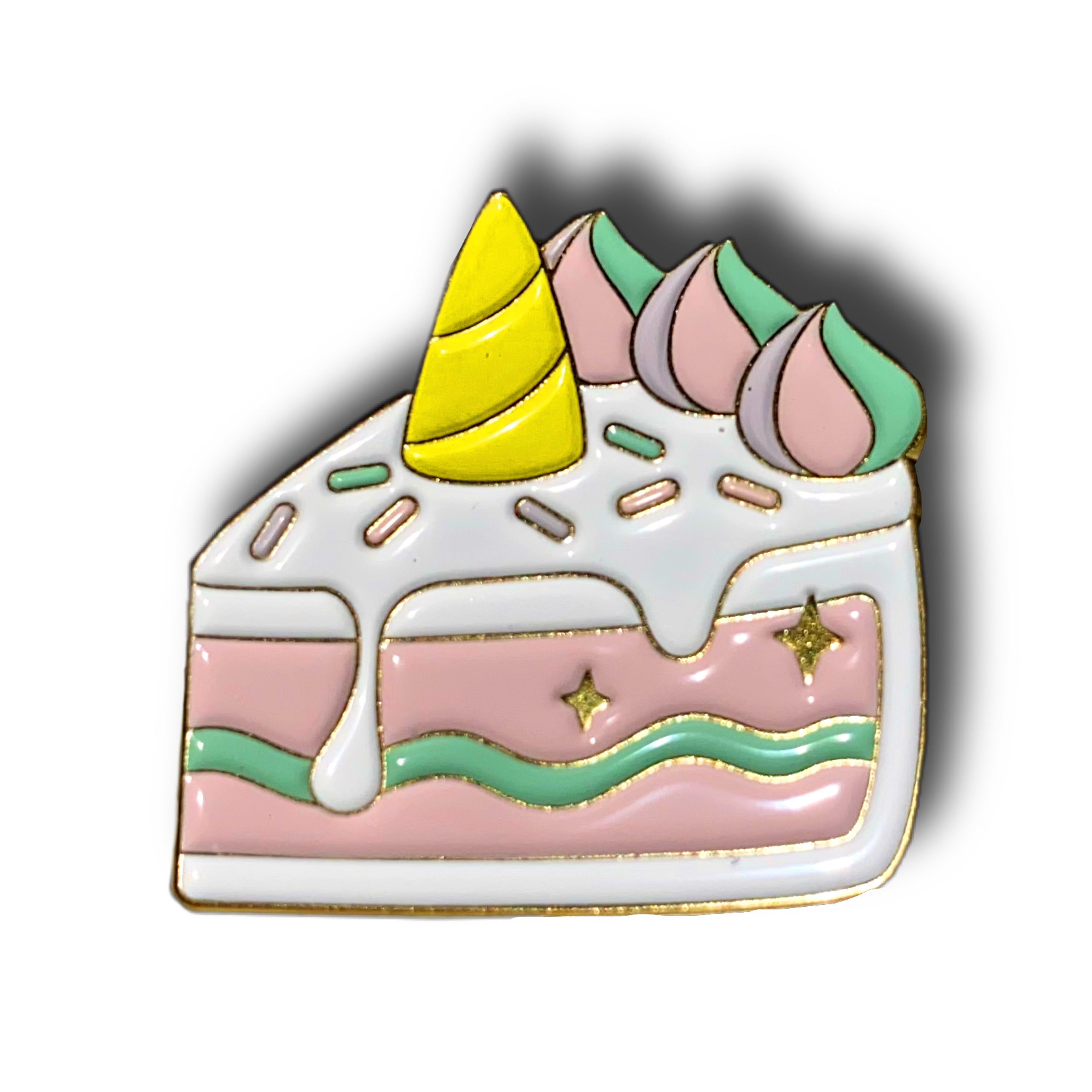 Unicorn Cake Enamel Pin Badge