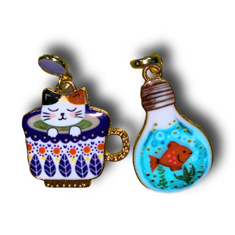 Kitten Lightbulb Earrings