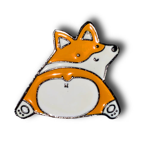 Corgi Butt Enamel Pin Badge